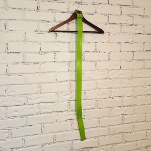 Lime green silicone belt size 32